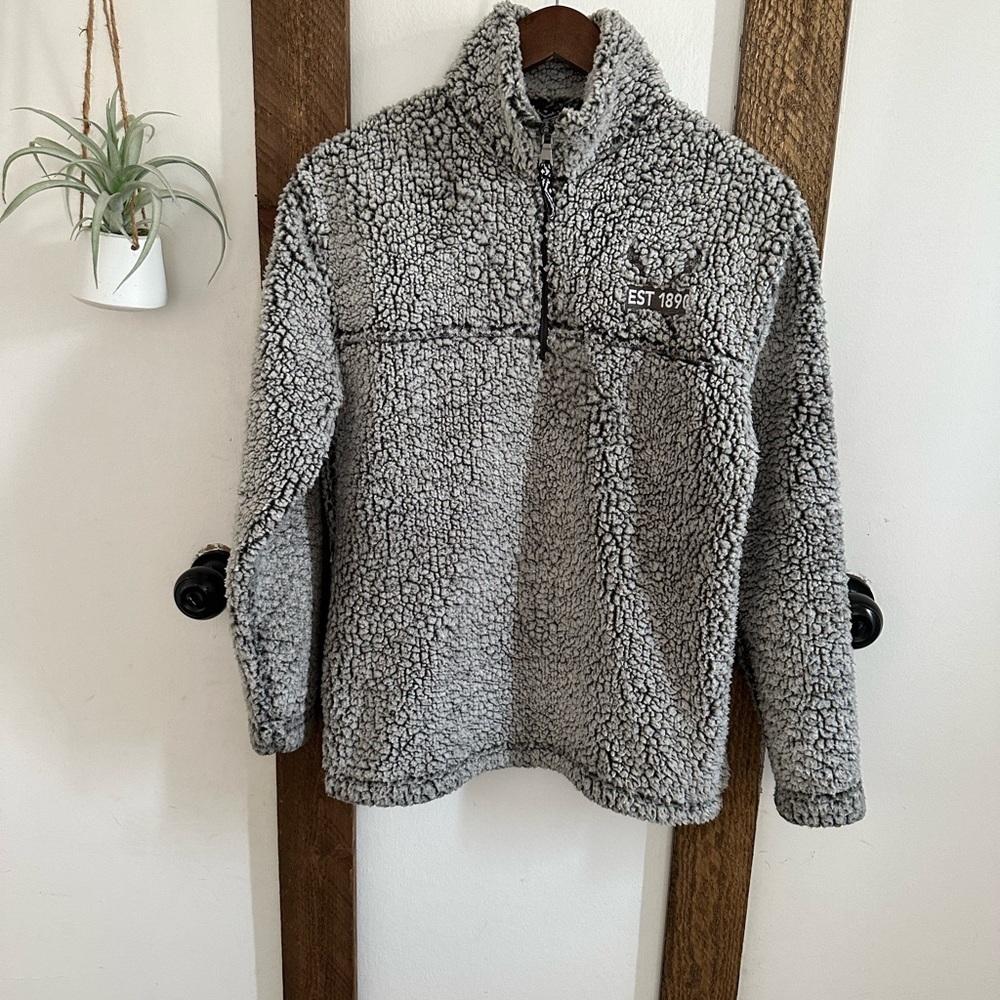 Gray Sherpa Pullover - Picture 4 of 14